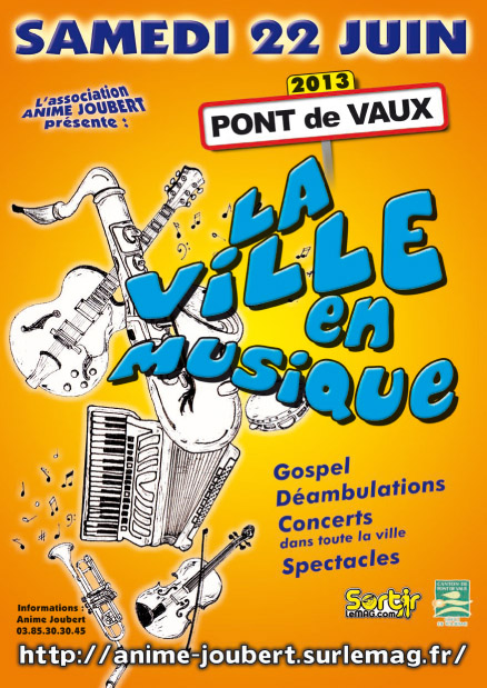 Programme Ville en musique de Pont de Vaux